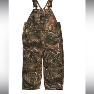 Carhart overalls & cream zip up sweater